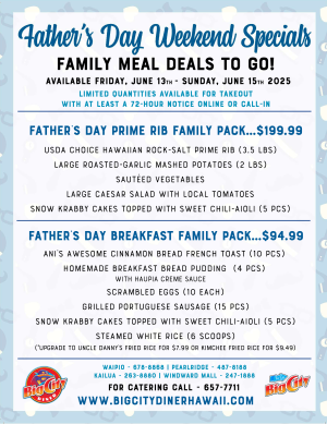 Big City Diner Father’s Day Family Meals icon